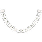 Mandy Confetti Waterverf Stippen Bunting Flag Vlaggetjes (Alle)