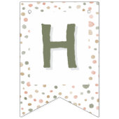 Mandy Confetti Waterverf Stippen Bunting Flag Vlaggetjes (Tweede vlag)