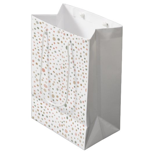 Mandy Confetti Waterverf Stippen Gift Bag Medium Cadeauzakje (Voorkant Gekanteld)