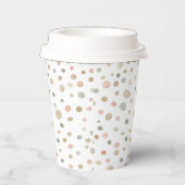 Mandy Confetti Waterverf Stippen Paper Cup Papieren Bekers (Rechts)
