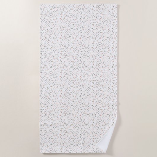 Mandy Confetti Waterverf Stippen Strandlaken (Voorkant)