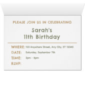 Mandy Confetti Waterverf Stippen Verjaardag Uitnod (Binnen Horizontaal (Onder))