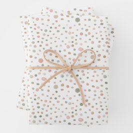 Mandy Confetti Waterverf Stippen Wrapping Paper