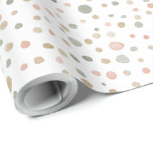 Mandy Confetti Waterverf Stippen Wrapping Paper Cadeaupapier (Rol Hoek)