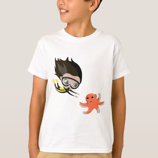 Mandy en Bubbles de Octopus T-shirt (Voorkant)