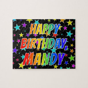 "MANDY" First Name, Fun "HAPPY BIRTHDAY" Legpuzzel