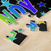 "MANDY" First Name, Fun "HAPPY BIRTHDAY" Legpuzzel (Zijkant)