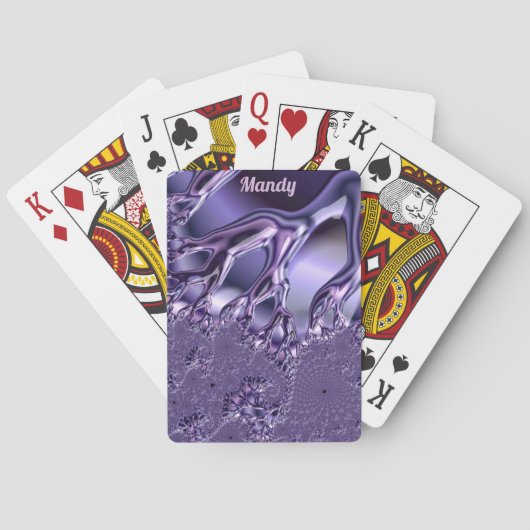 MANDY ~ Fractal Design Pattern ~ Icy Fingers ~ Pokerkaarten (Achterkant)