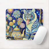 MANDY ~ Paisley Tiger ~ theefeest ~ Mousepad Muismat (Met muis)