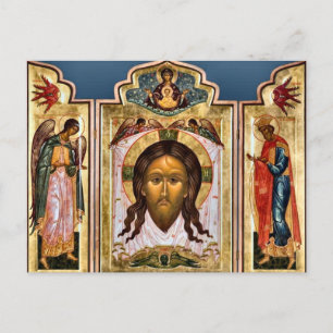 Mandylion Orthodox Christelijk Icoon Briefkaart