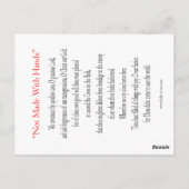 Mandylion Prayer-kaart Briefkaart (Achterkant)