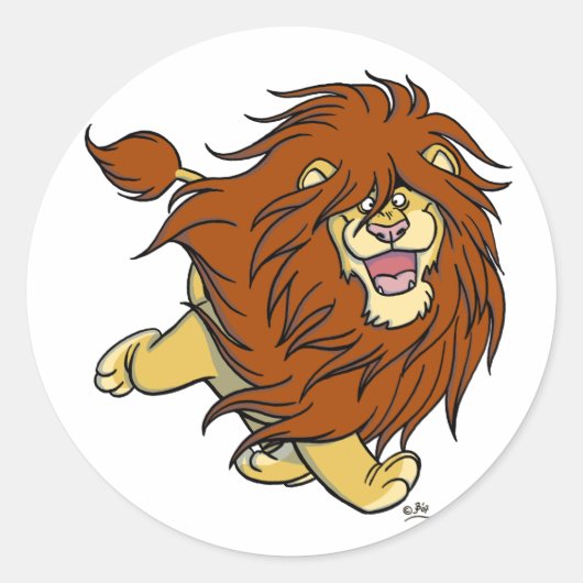 Mane Attractie: Haar in Beweging sticker (Voorkant)