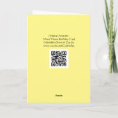 Mane Birthday Horse Birthday Kaart (Achterkant)