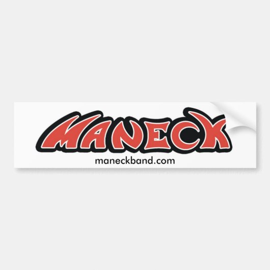 Maneck - Bumpersticker (Voorkant)