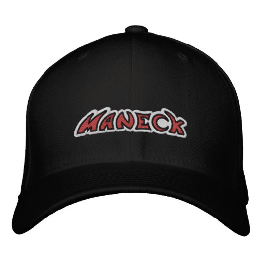 Maneck - Geborduurd maneckband.com Aangepast Pet (Voorkant)