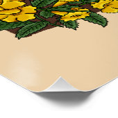 Maned Wolf and Ipe Flower Pillow - Brazilian Anima Perfect Poster (Hoek)