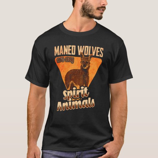 Maned Wolf Spirit Animal Zuid-Amerika T-shirt (Voorkant)