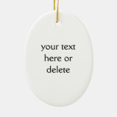 Maned Wolf Waterverf Art Keramisch Ornament (Achterkant)