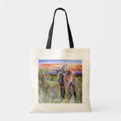Maned Wolf Waterverf Art Tote Bag (Voorkant)