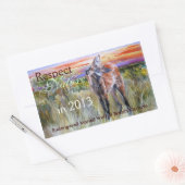 Maned Wolf Waterverf Kunst Stickers (Envelop)