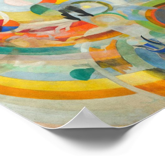 Manège de Cochons | Robert Delaunay Poster (Hoek)