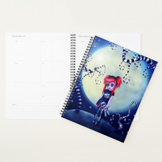 Manekeen in het maanlicht goth-stijl planner (Display)