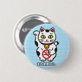 maneki_cat badge M Ronde Button 5,7 Cm (Voorkant /achterkant)