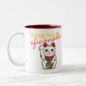 Maneki Neko Aficionado Tweekleurige Koffiemok (Links)