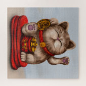 Maneki-neko Beckoning Legpuzzel (Horizontaal)