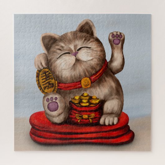 Maneki-neko Beckoning Legpuzzel (Verticaal)