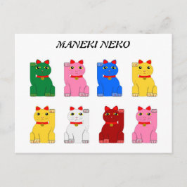maneki neko briefkaart
