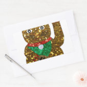 maneki neko cat rechthoekige sticker (Envelop)