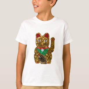 maneki neko cat t-shirt