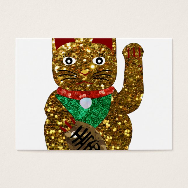 maneki neko cat visitekaartje (Voorkant)