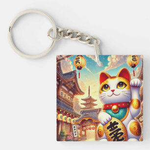 Maneki Neko Design Sleutelhanger