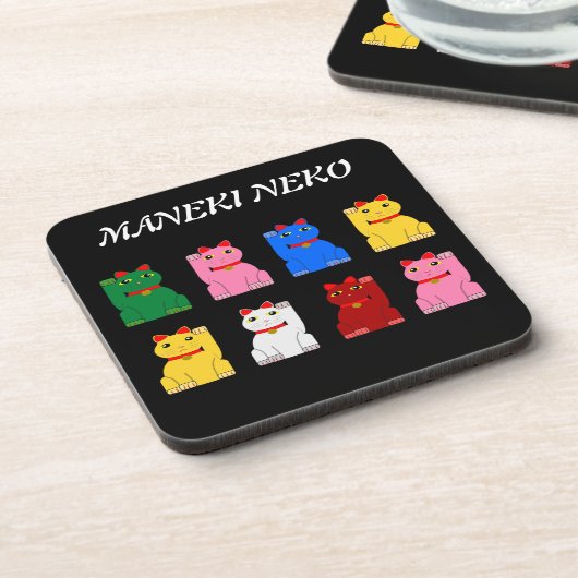 maneki neko drankjes onderzetter (Linkerzijde)