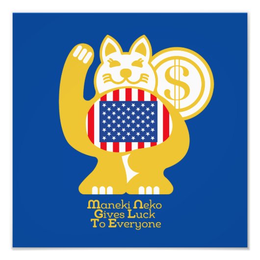 MANEKI NEKO EL GATO DE LA SUERTE / Version EEUU Foto Afdruk (Voorkant)