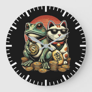 Maneki Neko en Jin Chan - Geluk en voorspoed Grote Klok