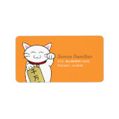 Maneki Neko Etiket (Voorkant)