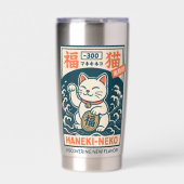 Maneki-Neko Geïsoleerde Drinkbeker (Voorkant)