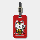Maneki Neko (Gelukskat) Bagagelabel (Voorkant verticaal)