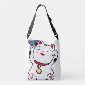 maneki neko gelukskat crossbody tas (Achterkant)