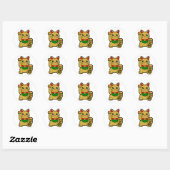 Maneki Neko: Golden Lucky Cat Ronde Sticker (Vel)