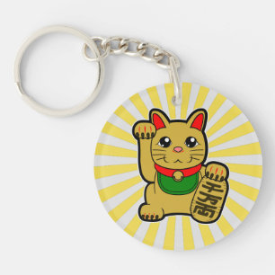 Maneki Neko: Golden Lucky Cat Sleutelhanger