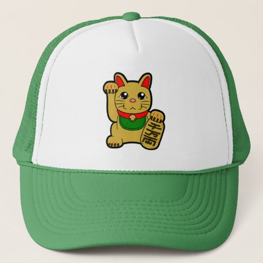 Maneki Neko: Golden Lucky Cat Trucker Pet (Voorkant)