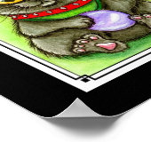 Maneki Neko Good Luck Cats Fantasy Cat Art Poster (Hoek)