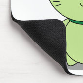 Maneki Neko - Green Lucky Cat Muismat (Hoek)