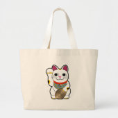 Maneki Neko Grote Tote Bag (Voorkant)
