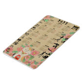 Maneki Neko Haiku flexibele magnetische kalender Magneet (Linkerzijde)