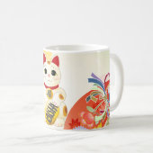 Maneki Neko Japans Fortune Cat Koffiemok (Voorkant rechts)